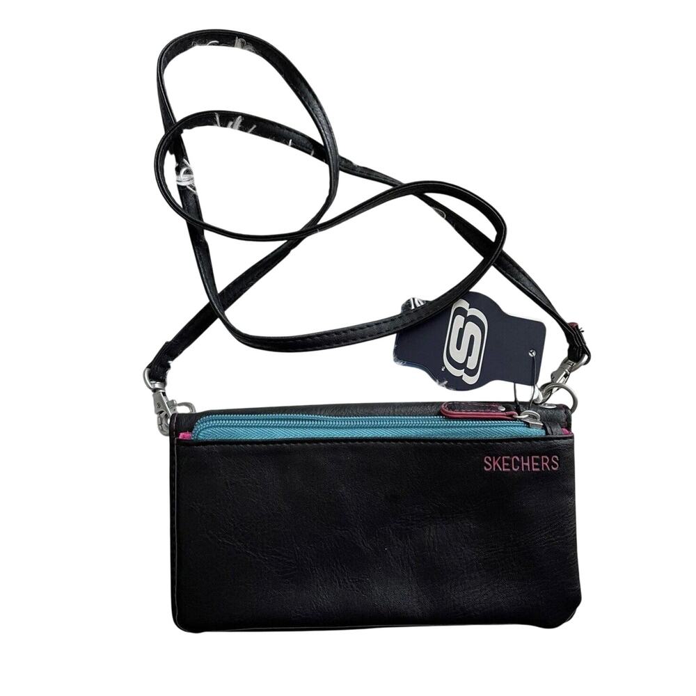 Skechers Wallet Crossbody Black -pink